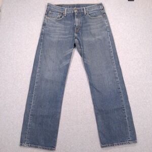 Levis 559 Relaxed Straight Jeans Mens 34x34 (34x31) Denim Medium Wash Skater